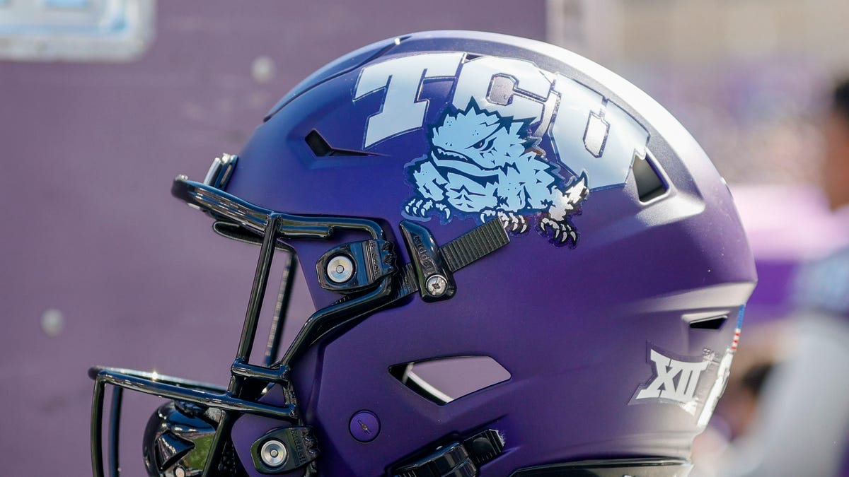 TCU helmet close-up
