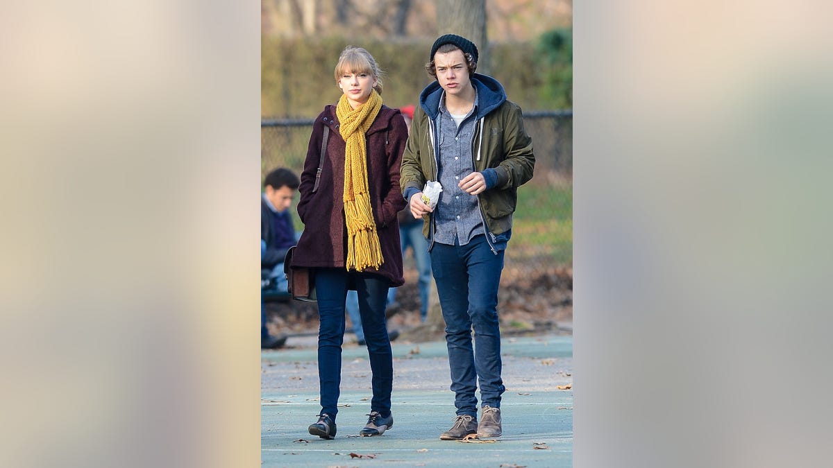 Taylor Swift and Harry Styles walking together