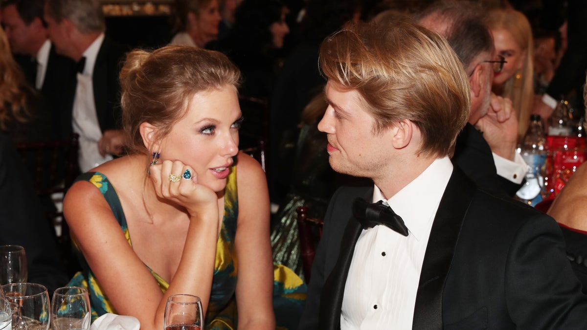 Taylor Swift and Joe Alwyn at an awards show