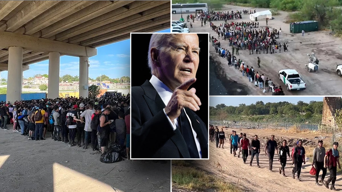 President Biden and scenes from the migrant crisis in Eagle Pass, Texas