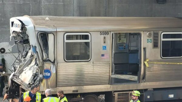 Chicago commuter train crashes into rail equipment, injures at least 19, 3 seriously, official says