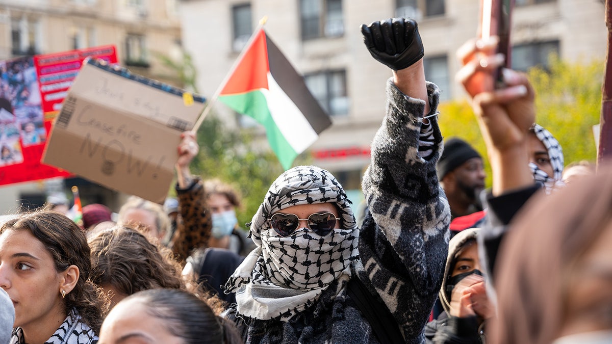 anti-Israel demonstration at Columbia University