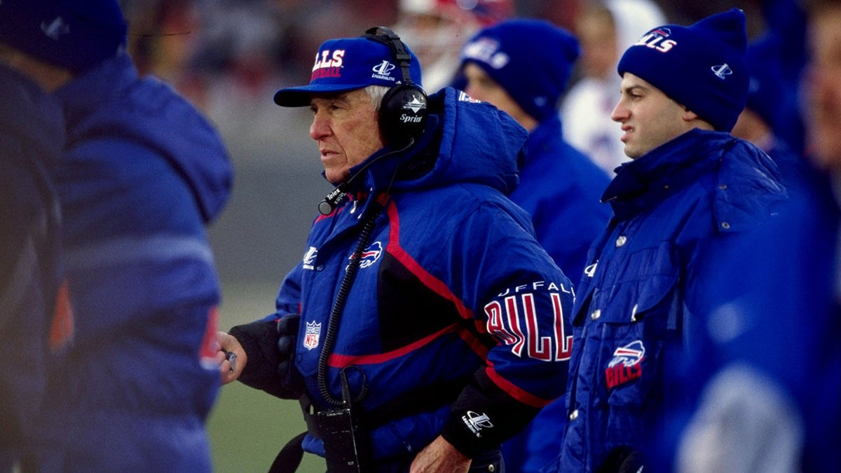 Marv Levy on the sidelines