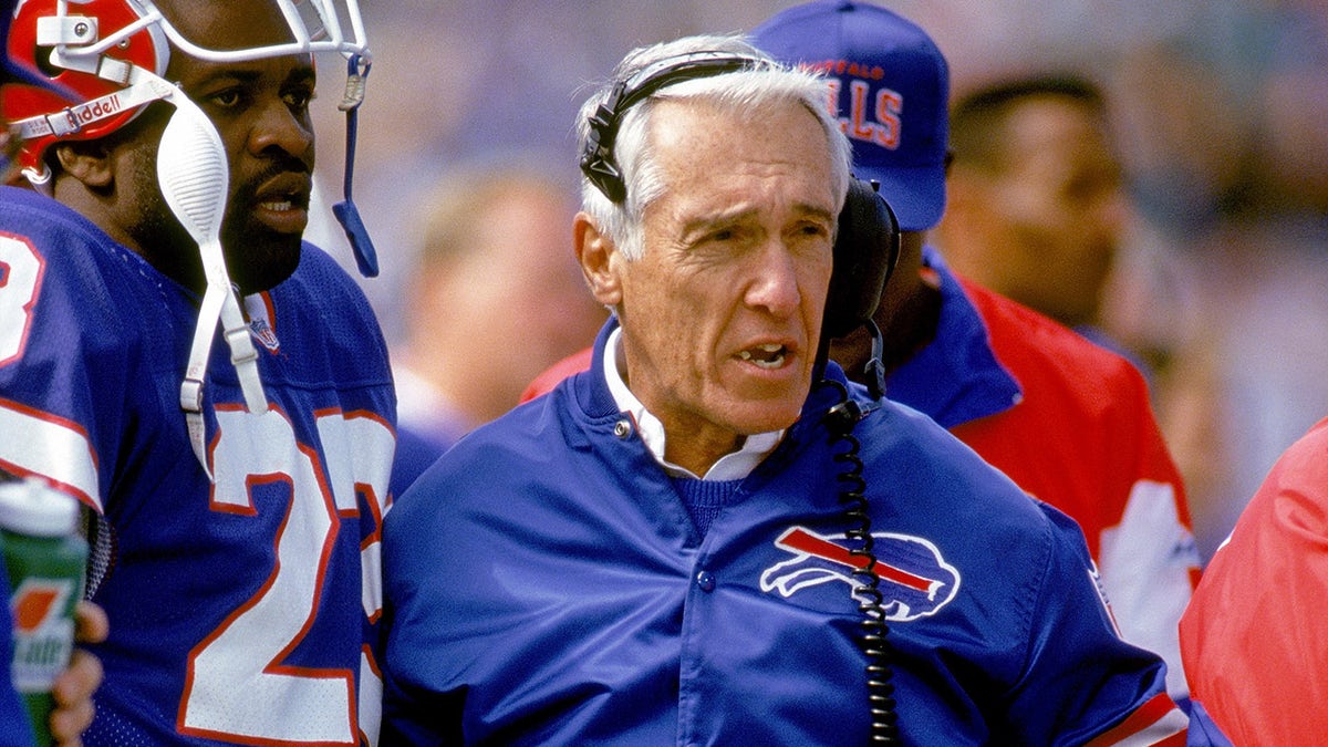 Marv Levy on the sidelines