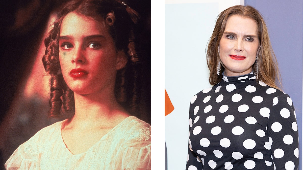 Brooke Shields then and now split