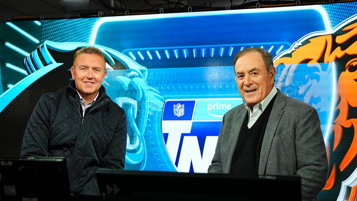 Kirk Herbstreit and Al Michaels in the booth