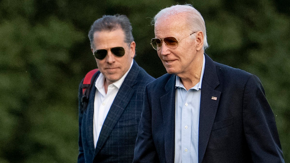Hunter Biden, left, and Joe Biden