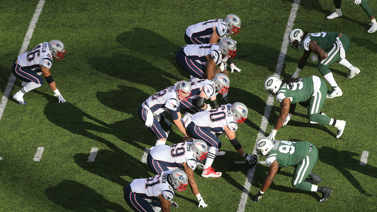 The New England Patriots playing the New York Jets