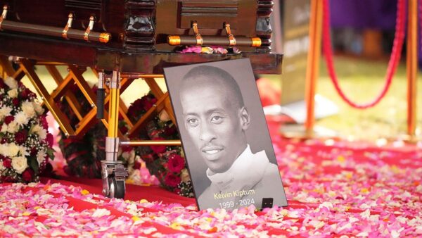 Kenyan funeral pays tribute to marathon world-record holder Kelvin Kiptum