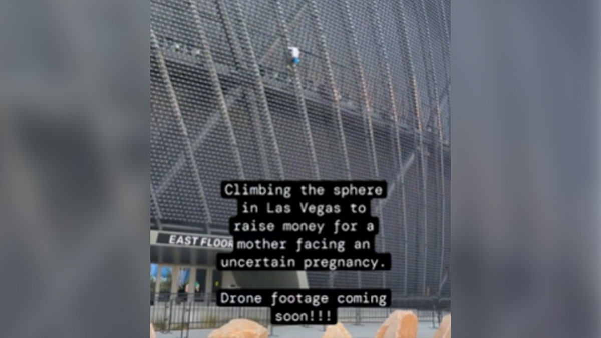 Video of pro-life climb on Las Vegas Sphere