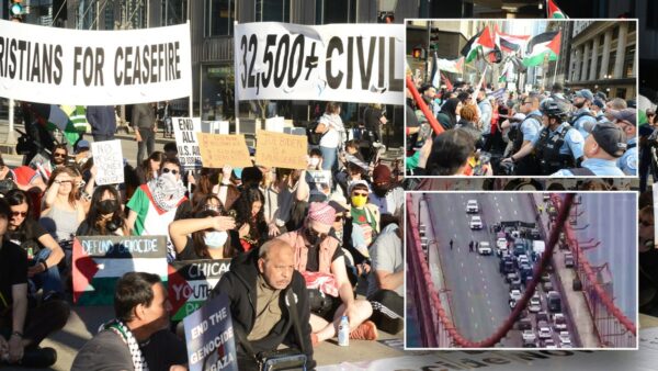 Left-wing dark money group funds bail for anti-Israel agitators blocking traffic