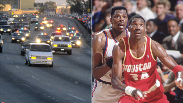 Reliving June 17, 1994, when OJ Simpson’s car chase interrupted the NBA Finals in an already wild sports day