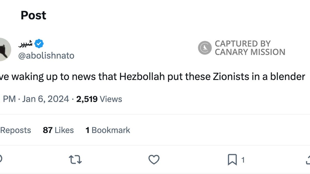 Rivzi Tweet on Hezbollah.